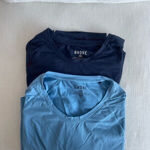 Rhone Men's Short Sleeve Tees - Navy and Light Blue